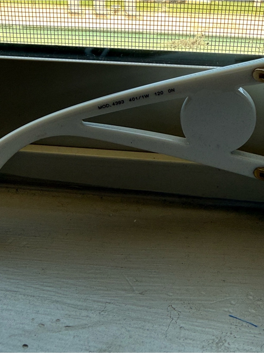 Versace White Shield Visor Sunglasses - Picture 2 of 7